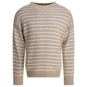 ALEX MILL Men's Classic Crewneck Sweater Men Beige Sweaters & Cardigans